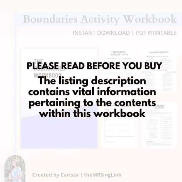 Boundaries Activity Workbook for Adults - Image 3