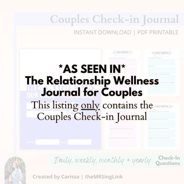 Check-in Journal for Couples (Daily, Weekly, Monthly, Yearly) - Image 2