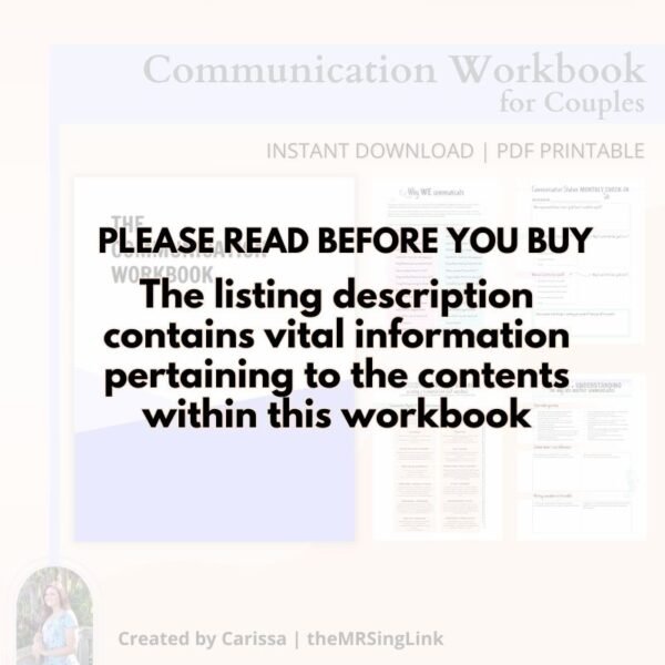 Couples Communication Workbook - Image 3