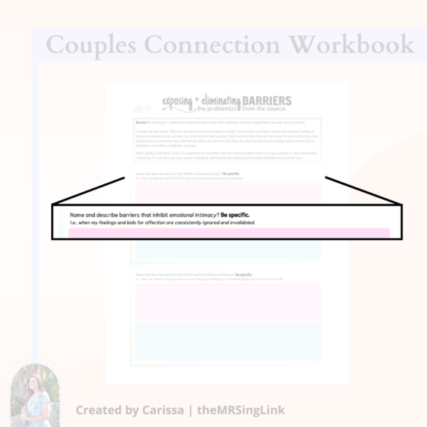 Couples Connection Intimacy Workbook for Couples - Image 2
