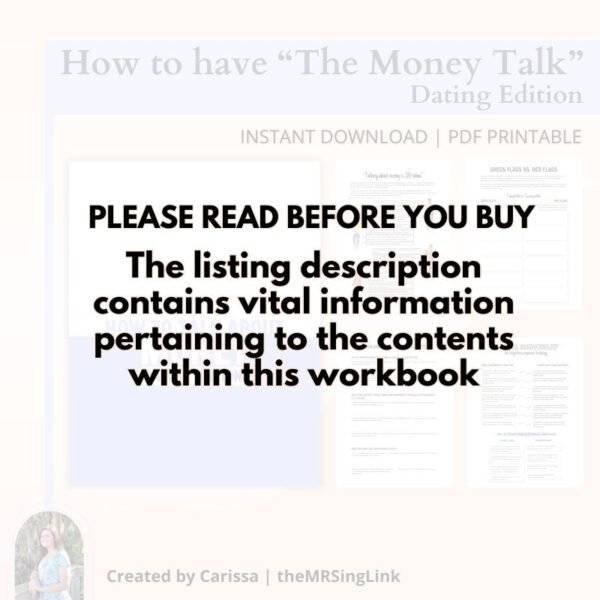 How to Talk About Money in Dating Workbook - Image 3