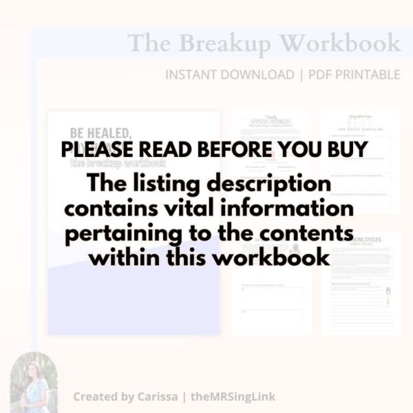 Be Healed, My Heart - The Breakup Workbook - Image 3